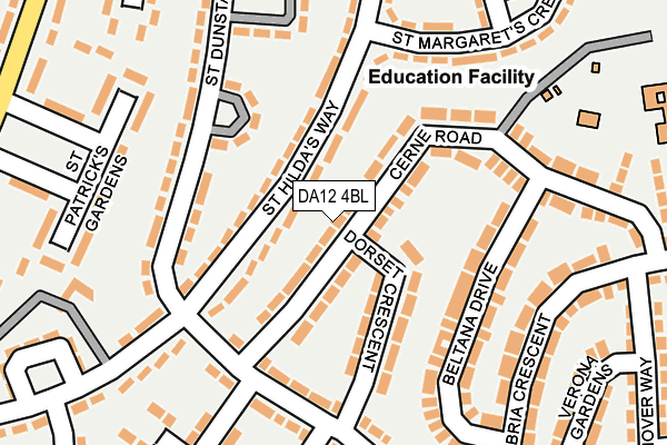 DA12 4BL map - OS OpenMap – Local (Ordnance Survey)