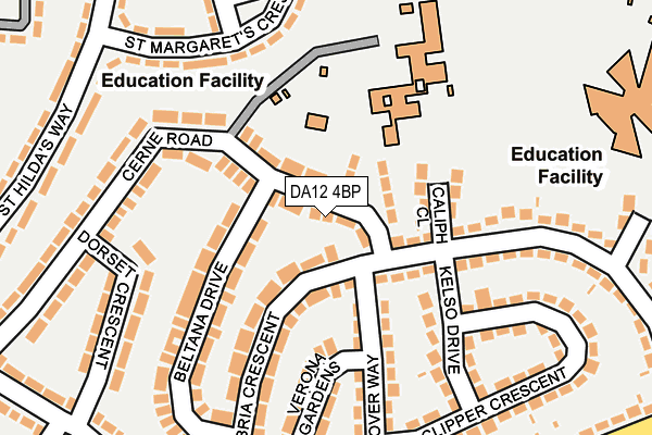 DA12 4BP map - OS OpenMap – Local (Ordnance Survey)