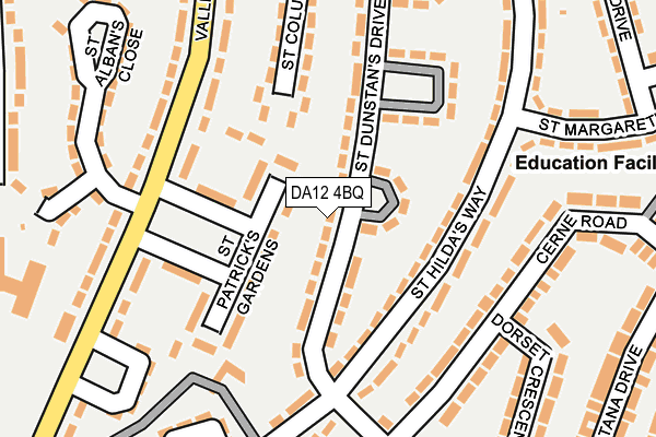 DA12 4BQ map - OS OpenMap – Local (Ordnance Survey)