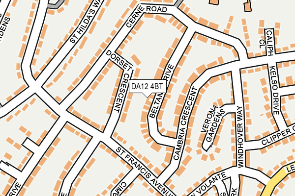 DA12 4BT map - OS OpenMap – Local (Ordnance Survey)