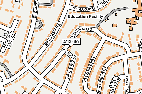 DA12 4BW map - OS OpenMap – Local (Ordnance Survey)