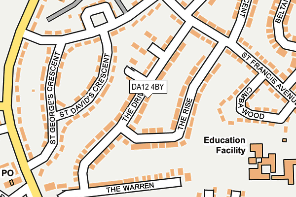 DA12 4BY map - OS OpenMap – Local (Ordnance Survey)