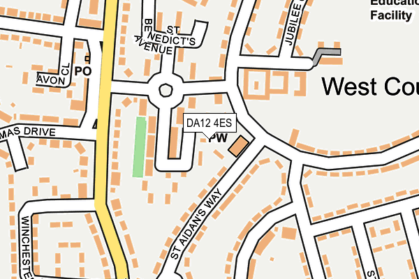 DA12 4ES map - OS OpenMap – Local (Ordnance Survey)
