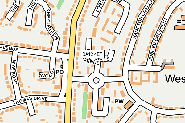 DA12 4ET map - OS OpenMap – Local (Ordnance Survey)
