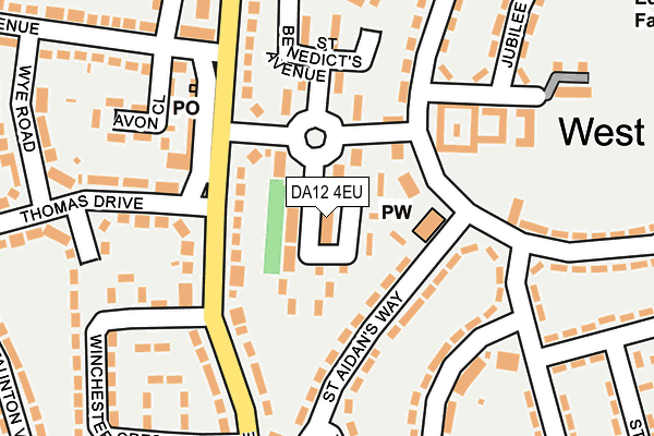 DA12 4EU map - OS OpenMap – Local (Ordnance Survey)