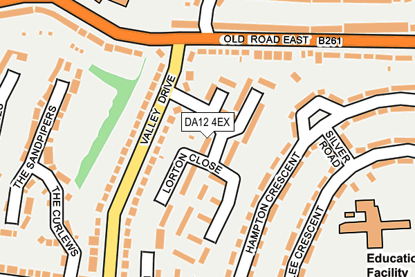 DA12 4EX map - OS OpenMap – Local (Ordnance Survey)