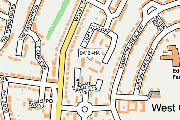 DA12 4HA map - OS OpenMap – Local (Ordnance Survey)