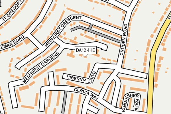 DA12 4HE map - OS OpenMap – Local (Ordnance Survey)