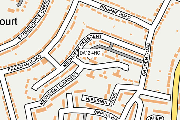 DA12 4HG map - OS OpenMap – Local (Ordnance Survey)