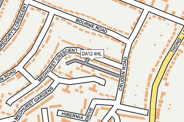 DA12 4HL map - OS OpenMap – Local (Ordnance Survey)