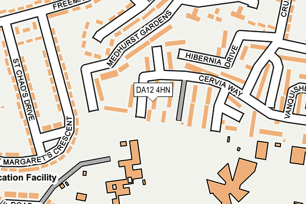 DA12 4HN map - OS OpenMap – Local (Ordnance Survey)