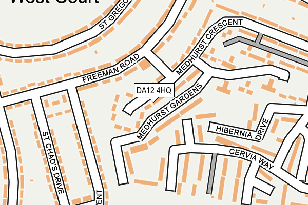 DA12 4HQ map - OS OpenMap – Local (Ordnance Survey)