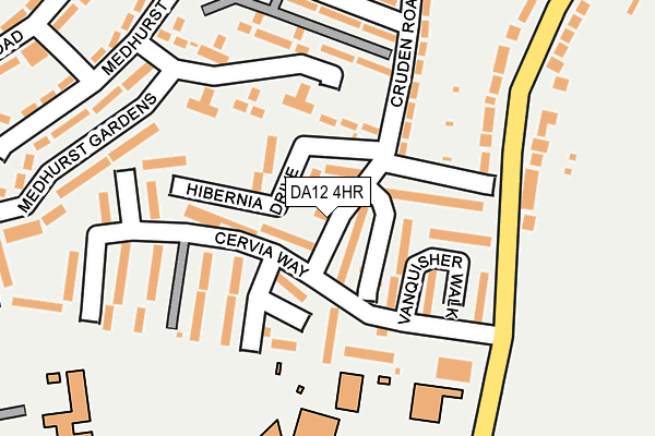 DA12 4HR map - OS OpenMap – Local (Ordnance Survey)