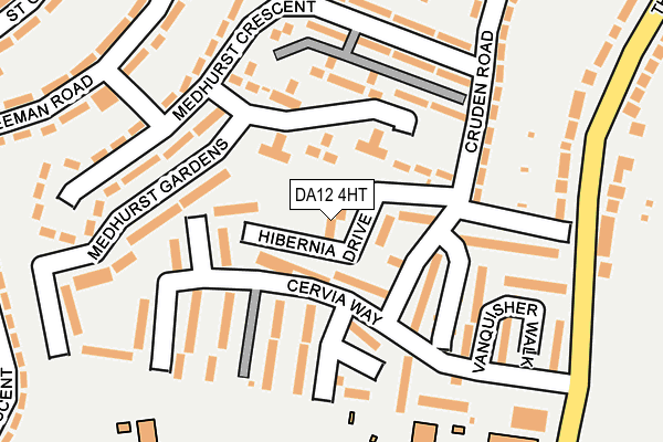 DA12 4HT map - OS OpenMap – Local (Ordnance Survey)