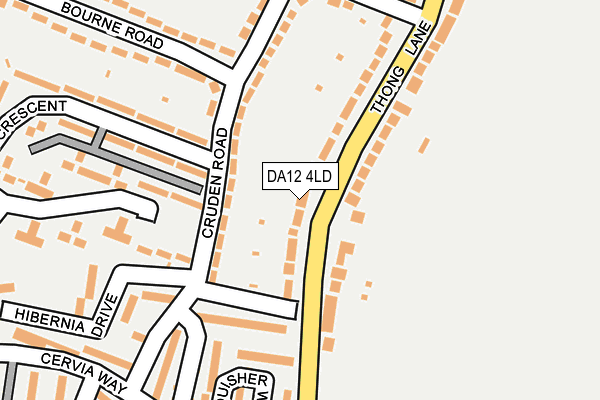 DA12 4LD map - OS OpenMap – Local (Ordnance Survey)