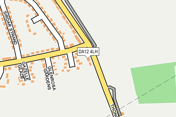 DA12 4LH map - OS OpenMap – Local (Ordnance Survey)