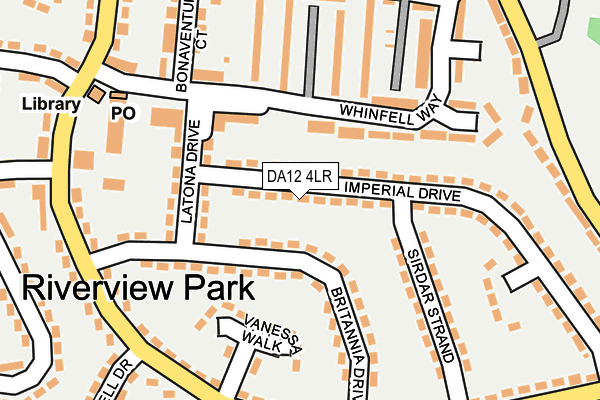 DA12 4LR map - OS OpenMap – Local (Ordnance Survey)