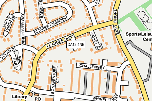 DA12 4NB map - OS OpenMap – Local (Ordnance Survey)