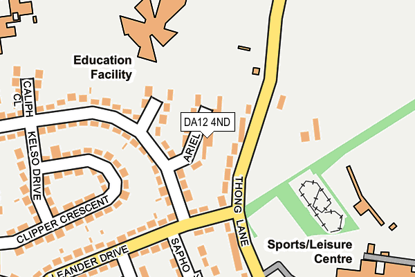 DA12 4ND map - OS OpenMap – Local (Ordnance Survey)