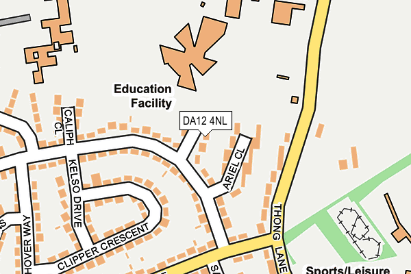DA12 4NL map - OS OpenMap – Local (Ordnance Survey)
