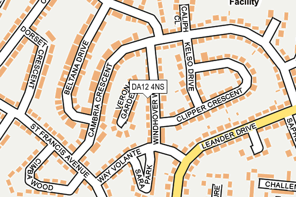DA12 4NS map - OS OpenMap – Local (Ordnance Survey)