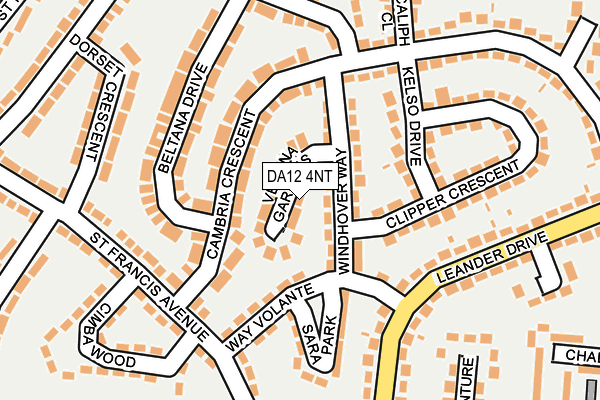 DA12 4NT map - OS OpenMap – Local (Ordnance Survey)