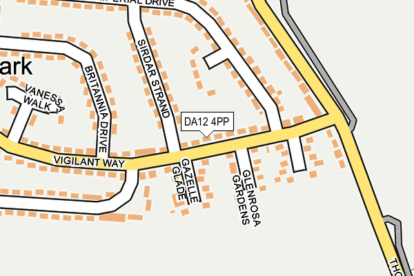 DA12 4PP map - OS OpenMap – Local (Ordnance Survey)