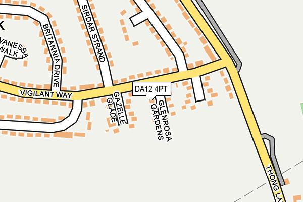DA12 4PT map - OS OpenMap – Local (Ordnance Survey)