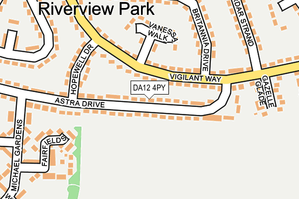 DA12 4PY map - OS OpenMap – Local (Ordnance Survey)