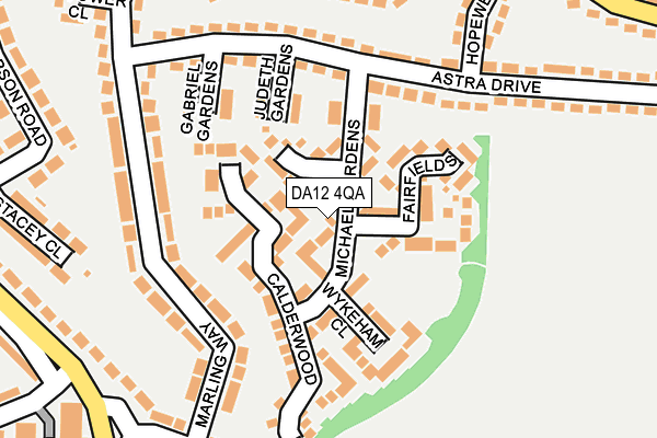 DA12 4QA map - OS OpenMap – Local (Ordnance Survey)