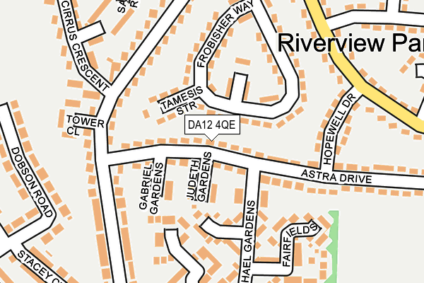DA12 4QE map - OS OpenMap – Local (Ordnance Survey)