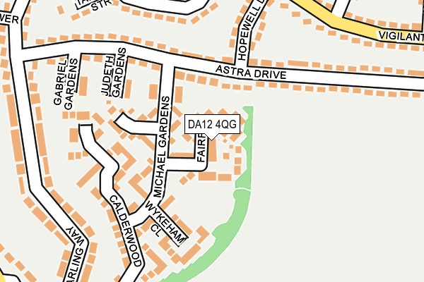 DA12 4QG map - OS OpenMap – Local (Ordnance Survey)