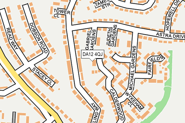 DA12 4QJ map - OS OpenMap – Local (Ordnance Survey)