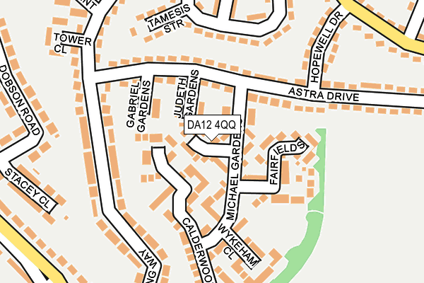 DA12 4QQ map - OS OpenMap – Local (Ordnance Survey)