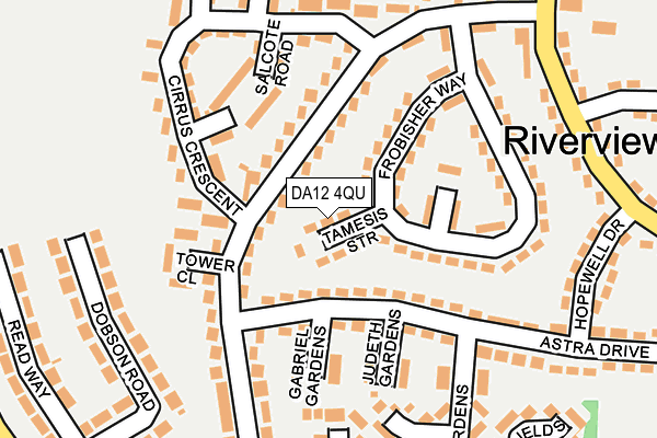 DA12 4QU map - OS OpenMap – Local (Ordnance Survey)