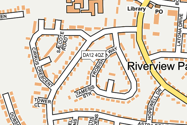 DA12 4QZ map - OS OpenMap – Local (Ordnance Survey)