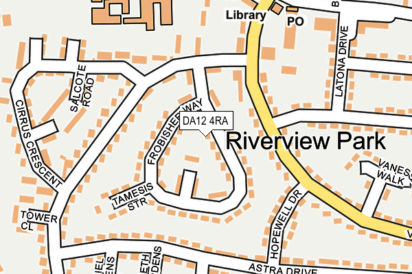 DA12 4RA map - OS OpenMap – Local (Ordnance Survey)