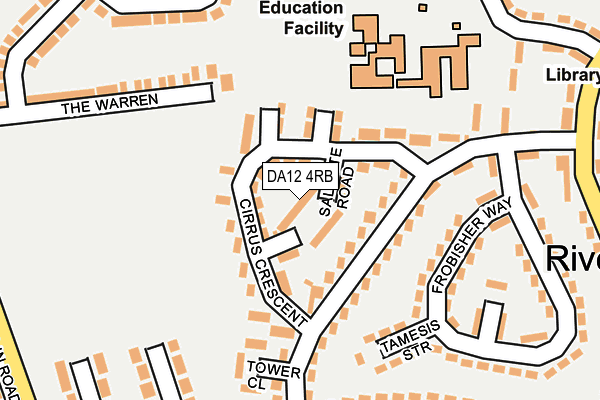 DA12 4RB map - OS OpenMap – Local (Ordnance Survey)