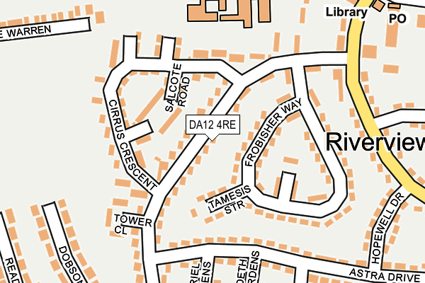 DA12 4RE map - OS OpenMap – Local (Ordnance Survey)
