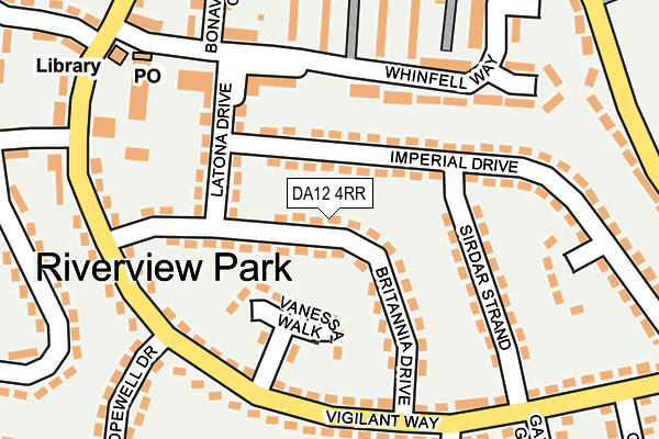 DA12 4RR map - OS OpenMap – Local (Ordnance Survey)