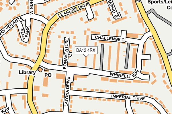 DA12 4RX map - OS OpenMap – Local (Ordnance Survey)