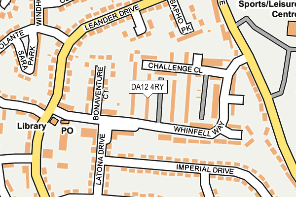 DA12 4RY map - OS OpenMap – Local (Ordnance Survey)