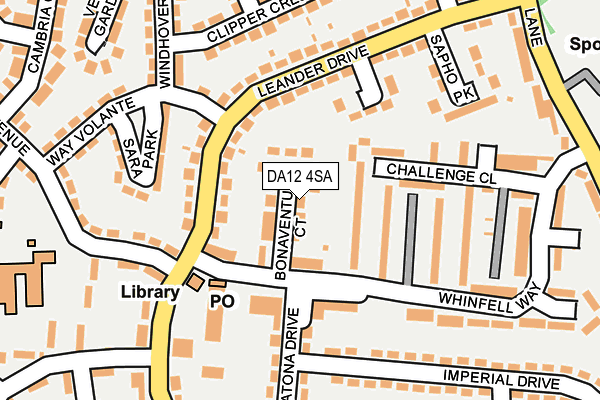 DA12 4SA map - OS OpenMap – Local (Ordnance Survey)