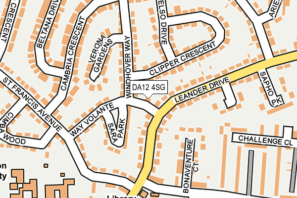 DA12 4SG map - OS OpenMap – Local (Ordnance Survey)