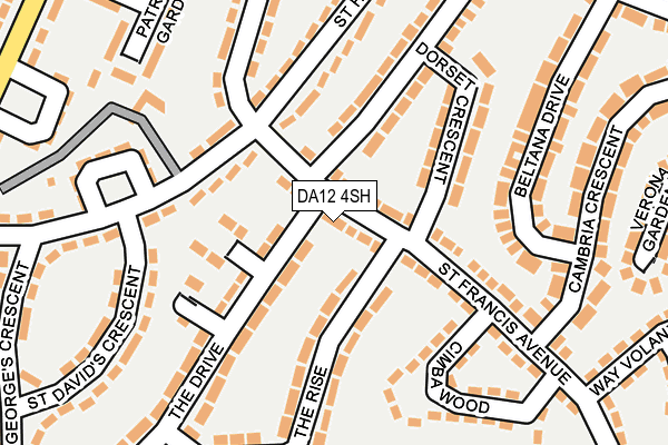 DA12 4SH map - OS OpenMap – Local (Ordnance Survey)