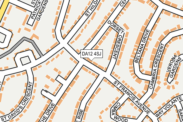 DA12 4SJ map - OS OpenMap – Local (Ordnance Survey)