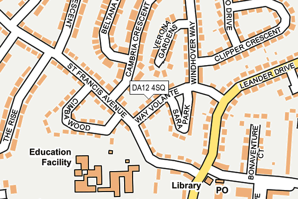 DA12 4SQ map - OS OpenMap – Local (Ordnance Survey)