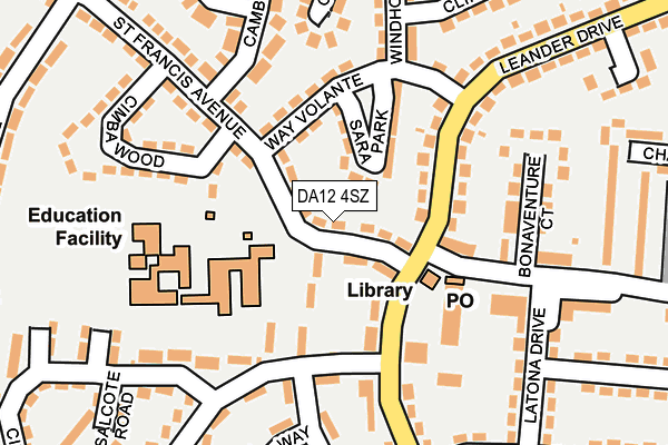 DA12 4SZ map - OS OpenMap – Local (Ordnance Survey)