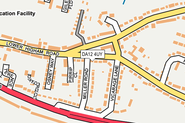 DA12 4UY map - OS OpenMap – Local (Ordnance Survey)