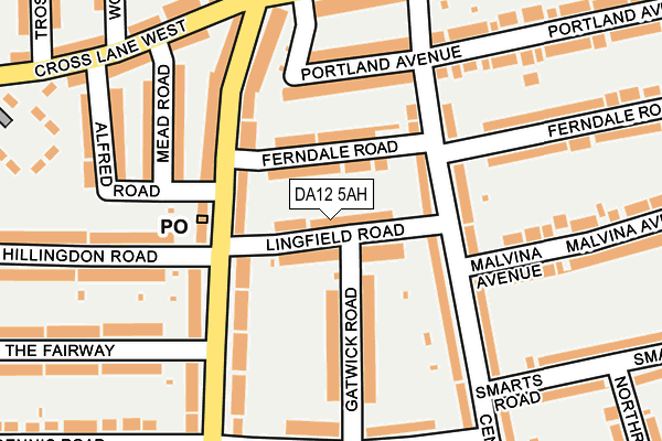 DA12 5AH map - OS OpenMap – Local (Ordnance Survey)